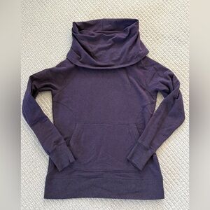 L.L. Bean Women’s Small Petite Purple Cowl Neck Pullover Sweatshirt